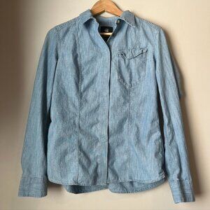 G-Star Raw Snap button Down Denim Long Sleeve Blouse